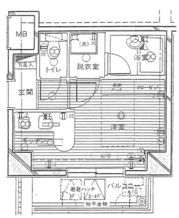 チュリス武蔵関【2階】の間取り