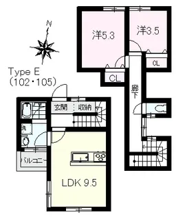 グリーンホームズIIの間取り
