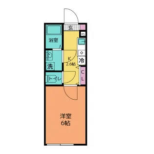 シンシアハイツ追浜【1階】の間取り
