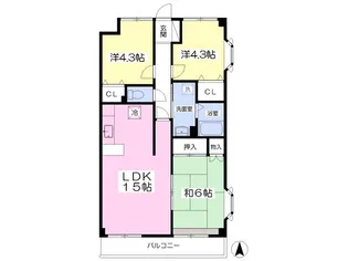 グラン・エスポワール【3階】の間取り