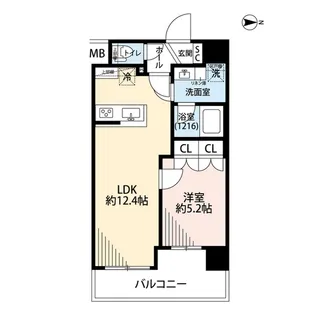 プレール・ドゥーク森下III【9階】の間取り