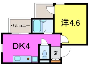 アメニティ東神戸1番館【3階】の間取り