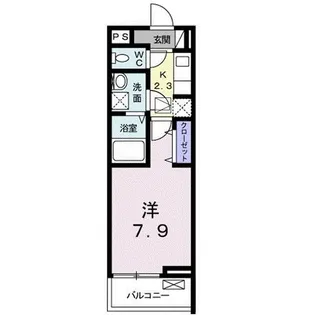 ローズメヌエット【1階】の間取り