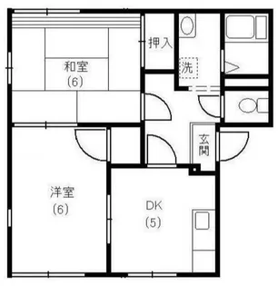 カーサやよいA【1階】の間取り