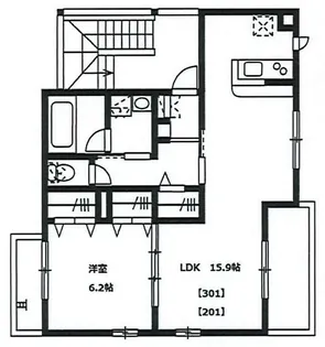 AVANON六町【2階】の間取り