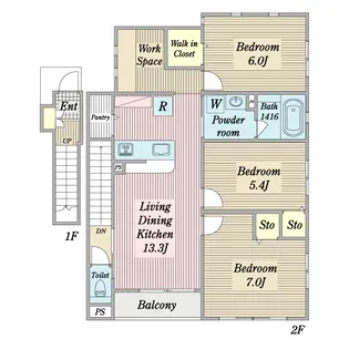 Salice~寅~【2階】の間取り