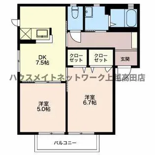 ラフィード【1階】の間取り