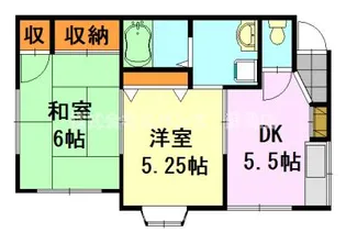 メゾン浜野【1階】の間取り