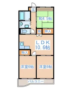 エントピア田代【3階】の間取り