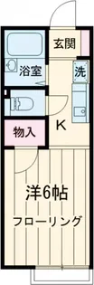 シャンプル中村【1階】の間取り