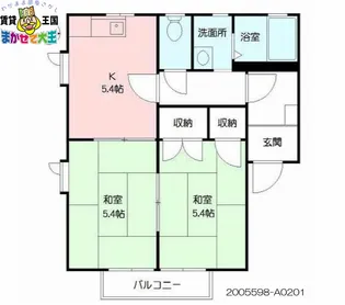 It’s FACE【2階】の間取り