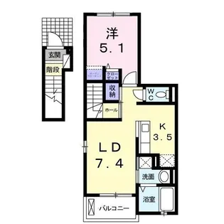 ジュネス【2階】の間取り