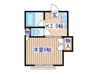 第二コ-ポ手代木【2階】の間取り