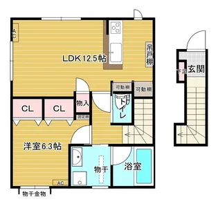 BRUNO【2階】の間取り