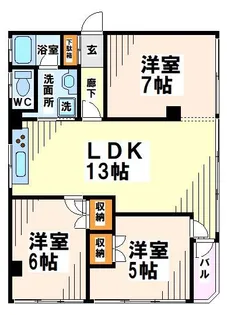 フレア443【5階】の間取り