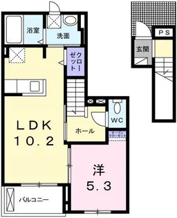アニメート・ミキ【2階】の間取り