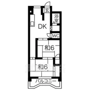 川島シオンハイツ【3階】の間取り