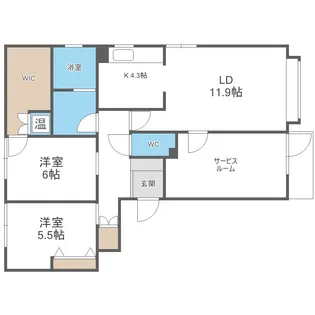 FLEX CASA NISHIOKA【1階】の間取り