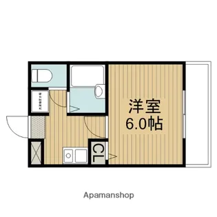 フラットカキノキ【3階】の間取り