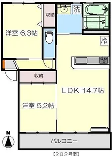 アンジュ【1階】の間取り