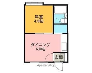 サクセス中道【1階】の間取り
