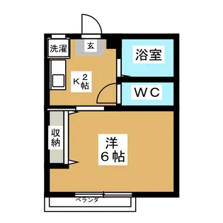 ファーストアベニュー【2階】の間取り