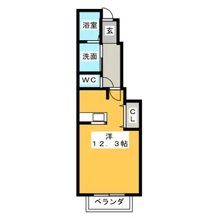 パル・ソレイユ【1階】の間取り