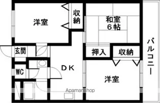 新中島エクセランス【4階】の間取り