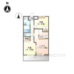 felice奥鳥井2番館【2階】の間取り