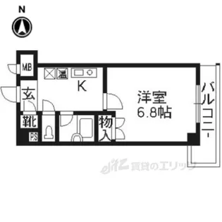 パインフィールド壬生【7階】の間取り