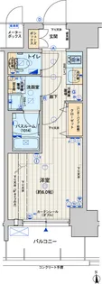 レオンコンフォート天王寺ヒルズ【3階】の間取り