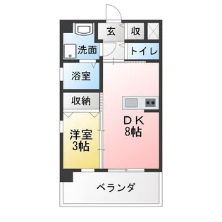 ラ・コート神山【5階】の間取り