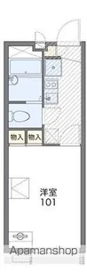 レオパレスガーネット合川【1階】の間取り