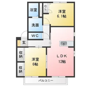 フロムファースト B棟【2階】の間取り