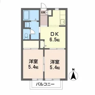 ピュア・コートA【1階】の間取り