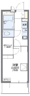 レオパレス赤坂西棟【1階】の間取り