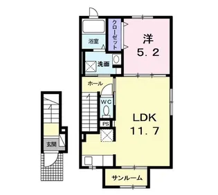 エクセル新青森A【2階】の間取り