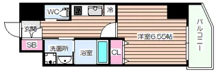 クローバー・グランツ弁天町【9階】の間取り