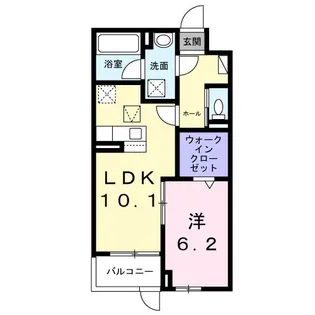 アルカディアI【1階】の間取り