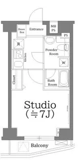 クレアシオン浅草II【6階】の間取り