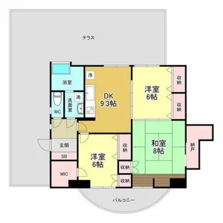 藤美ハイツ【1階】の間取り