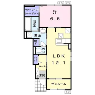 マ・メゾン三島 III【1階】の間取り