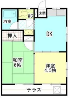 木下稲荷コーポ【2階】の間取り