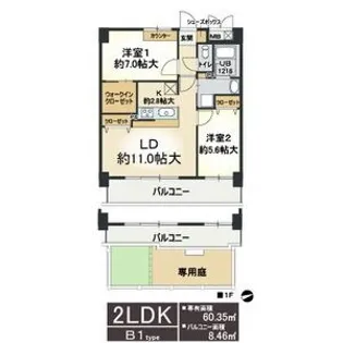 プロスペリテ・ベル【5階】の間取り