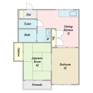 ハイツJP【1階】の間取り