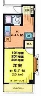 メゾン東栄【1階】の間取り