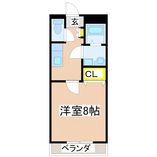 プランドール本田【2階】の間取り