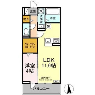トリシア西岐阜【2階】の間取り