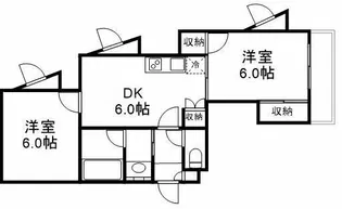 シュロス中野【2階】の間取り
