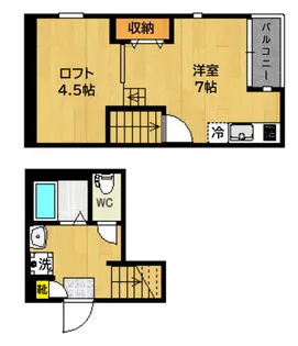 RIZEST六丁の目【2階】の間取り